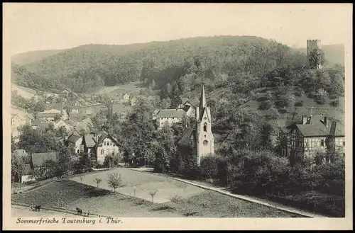 Ansichtskarte Tautenburg-Dornburg-Camburg Stadtpartie 1928