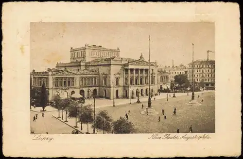 Ansichtskarte Leipzig Augustusplatz 1930