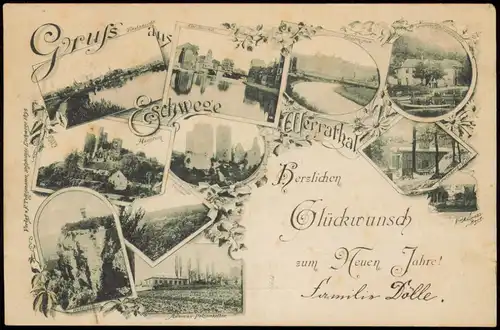 Ansichtskarte Eschwege Stadtteilansichten 1897