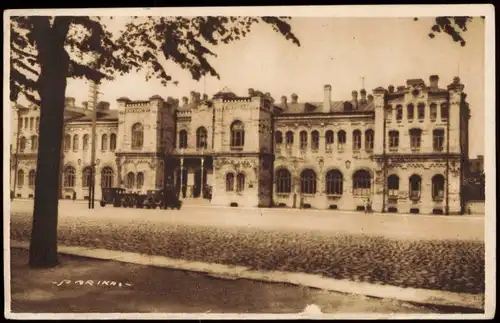 Postcard Reval Tallinn (Ревель) Bahnhof Balti jaam 1930