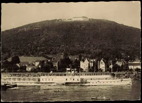 Königswinter Rhein Dampfer FRIEDEN  Schiff  Siebengebirge Petersberg 1958