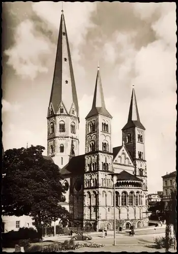 Ansichtskarte Bonn Partie am Münster, VW Käfer davor 1959