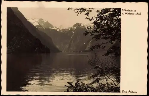 Ansichtskarte Schönau am Königssee Malerwinkel am Königssee 1936
