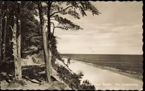 Bansin-Heringsdorf Usedom Strand Ostsee Am Langenberg zur DDR-Zeit 1957