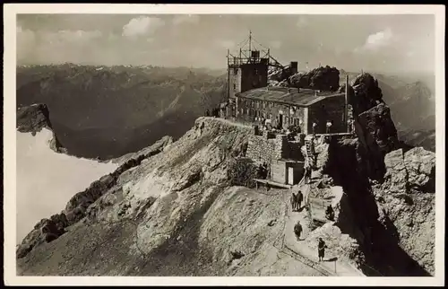 Ansichtskarte Grainau Alpen Panorama am Münchner Haus (Zugspitze) 1938