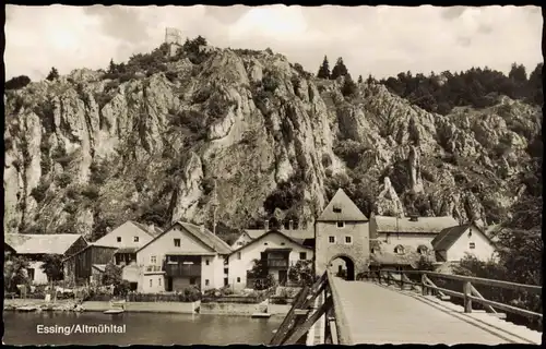 Ansichtskarte Essing Ortsansicht mit Brücke Altmühltal 1974