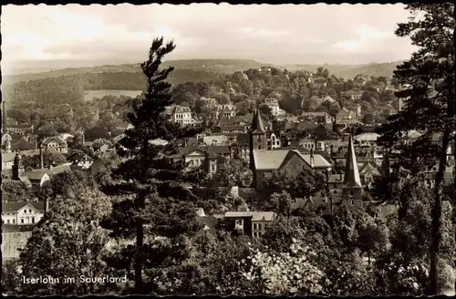 Ansichtskarte Iserlohn Panorama-Ansicht; Ortschaft im Sauerland 1964