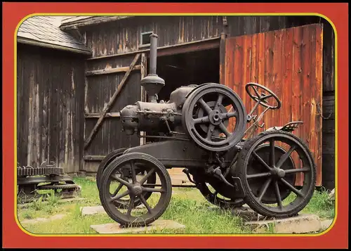 AK Landwüst-Markneukirchen Traktor Lanz Bulldog, Vogtländisches Freilichtmuseum