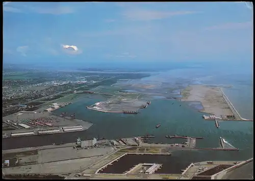 Taichung TAICHUNG HARBOR AT WUCHI Aerial View, Luftaufnahme 1987