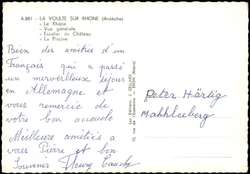 CPA .Frankreich VIVARAIS LA VOULTE SUR RHONE (Ardèche) 1960