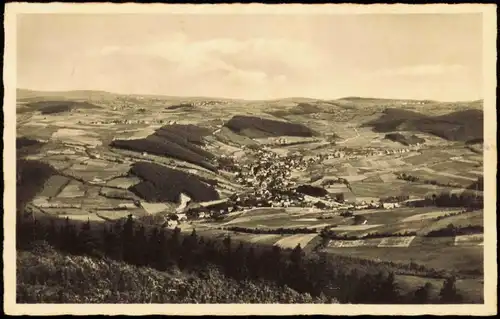 Geising-Altenberg (Erzgebirge) Panorama-Ansicht Blick auf die Jugendherberge und die Stadt 1943