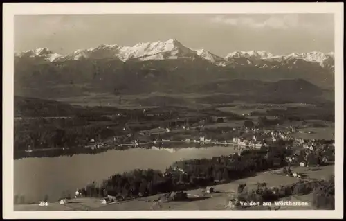 Ansichtskarte Velden am Wörther See Vrba na Koroškem Panorama-Ansicht 1939