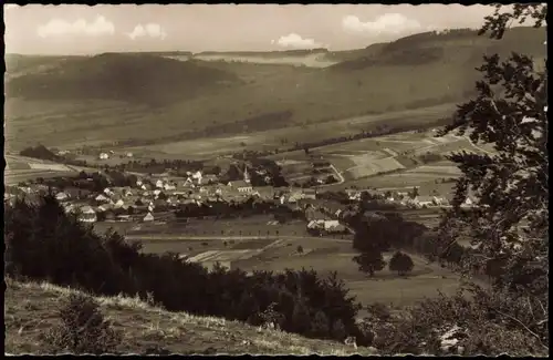 Ansichtskarte Wüstensachsen-Ehrenberg (Rhön) Panorama 1957   Landpoststempel