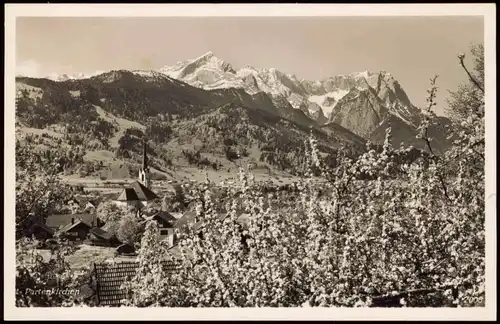 Ansichtskarte Garmisch-Partenkirchen Panorama-Ansicht 1940