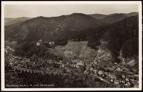 Ansichtskarte Hornberg   1941   Bahnpost gelaufen (Bahnpoststempel)