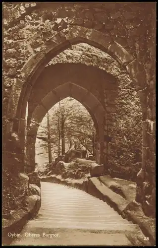 Ansichtskarte Oybin Oybin Oberes Burgtor 1920