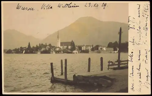 Ansichtskarte Bad Wiessee See Panorama 1929