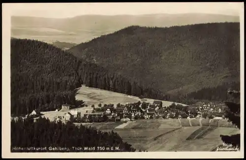 Ansichtskarte Gehlberg Umland-Ansicht Gesamtansicht zur DDR-Zeit 1954