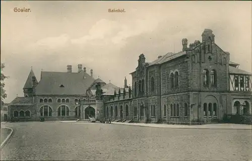 Ansichtskarte Goslar Bahnhof 1915
