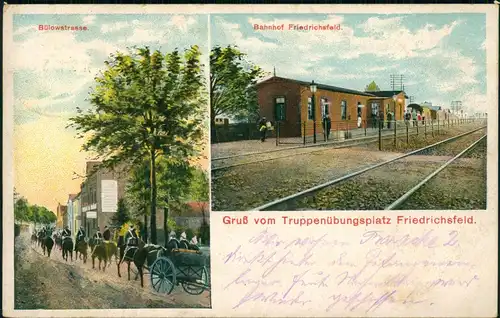 Friedrichsfeld-Voerde (Niederrhein) Bahnhof, Bülowstraße b. Wesel 1915