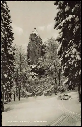 Ansichtskarte Bad Grund (Harz) Umland-Ansicht Oberharz Hübichenstein 1957