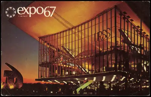 Montreal LE PAVILLON DE L'UNION SOVIETIQUE Pavillon der Sowjetunion 1967
