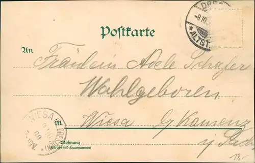 Seevorstadt-Dresden Hauptbahnhof Rückseite - Hotel Künstlerlitho 1900