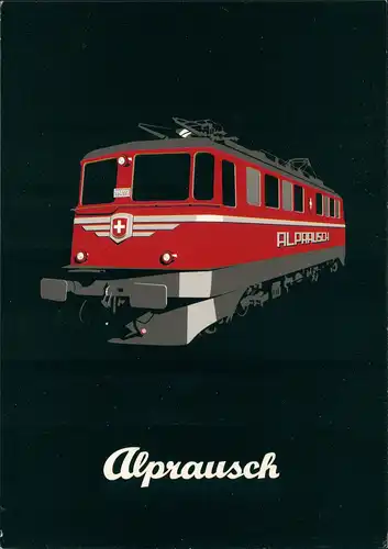 ALPRAUSCH Verkehr/KFZ - Eisenbahn/Zug/Lokomotive Switzerland Schweiz 1980