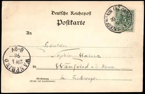 Ansichtskarte Bebra MB: Bahnhof, Straßen 1898