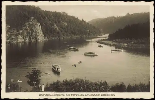 Lauenhain-Mittweida Zschopautalsperre bei Mittweida-Lauenhain-Kriebstein 1934