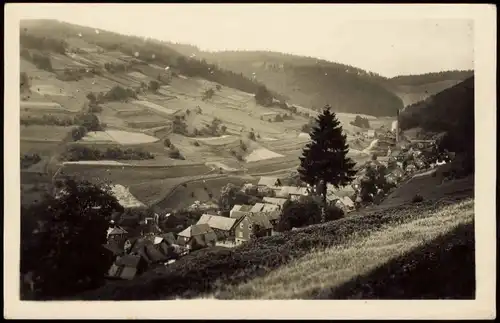 Gießübel-Schleusegrund Panorama-Ansicht mit Thüringer Wald zur DDR-Zeit 1953