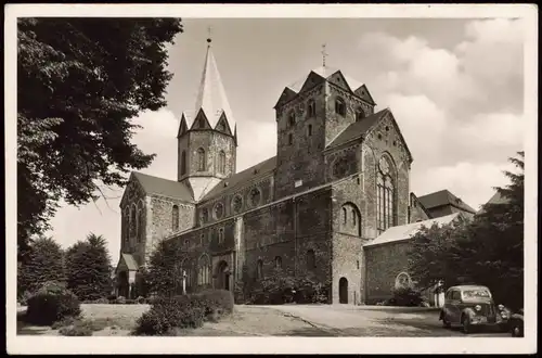 Ansichtskarte Werden (Ruhr)-Essen (Ruhr) Abtei-Kirche (Außenansicht) 1950