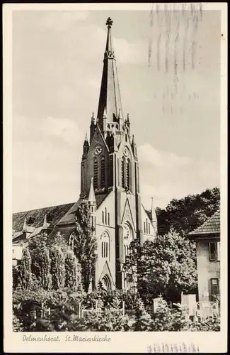 Ansichtskarte Delmenhorst Demost St. Marienkirche 1957