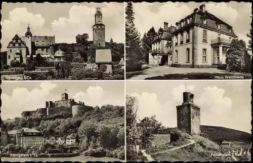Kronberg Cronberg (Taunus) Mehrbildkarte mit Genesungsheim Haus Waldfriede 1959