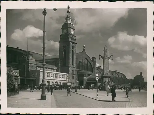 Ansichtskarte Hamburg Hauptbahnhof - anno 1901 und Heute 1940