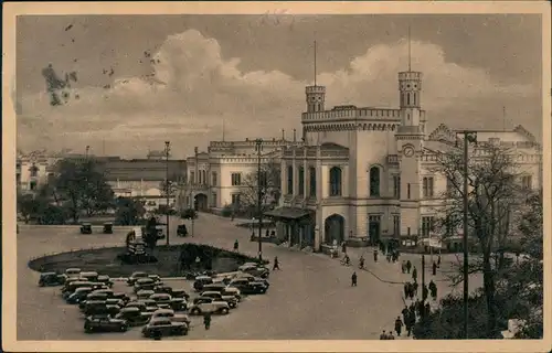Postcard Breslau Wrocław Hauptbahnhof 1919