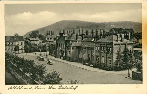 Ansichtskarte Alfeld (Leine) Partie am Bahnhof 1954