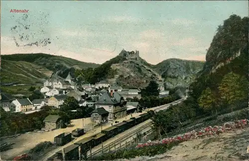 Ansichtskarte Altenahr Bahnhof 1910