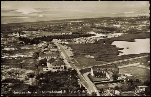 Ansichtskarte St. Peter-Ording Luftbild 1962