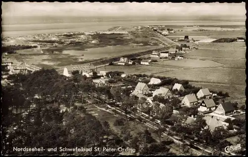 Ansichtskarte St. Peter-Ording Luftbild Straße 1962