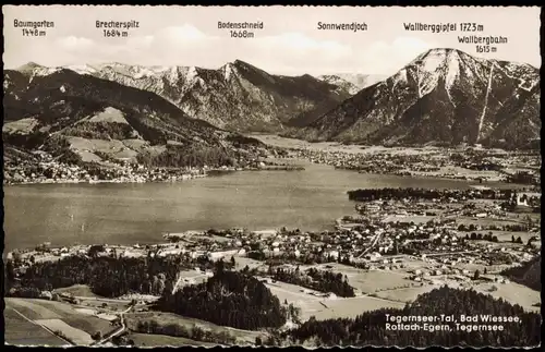 Ansichtskarte Bad Wiessee Tegernseer Tal Rottach Egern 1964