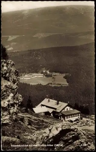 Ansichtskarte Bodenmais Arberschutzhaus auf dem Großen Arber (1457 m) 1967