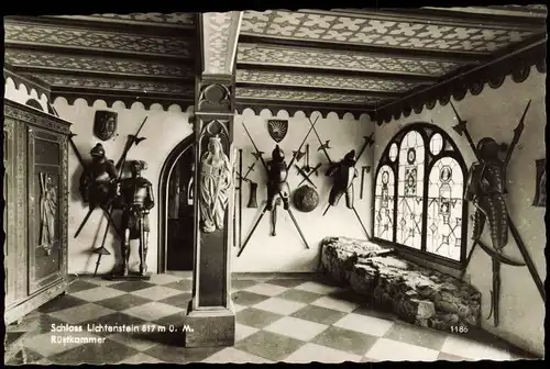 Lichtenstein (Württemberg) Schloss Lichtenstein Rüstkammer 1960