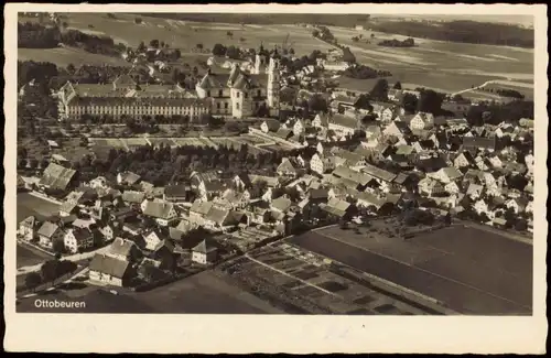 Ansichtskarte Ottobeuren Luftbild 1951