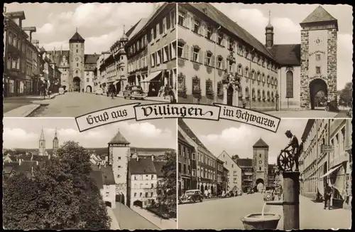 Ansichtskarte Villingen-Villingen-Schwenningen 4 Bild Stadttore 1958