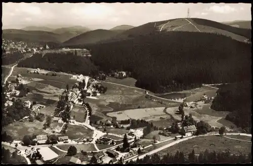 Ansichtskarte Hahnenklee-Bockswiese-Goslar Panorama-Ansicht Luftaufnahme 1968