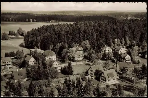 Königsfeld im Schwarzwald Luftbild Schwarzwaldbahn Schwarzwald 1960