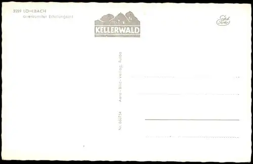 Ansichtskarte Löhlbach Panorama-Ansicht; Ort im Kellerwald 1960