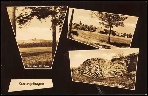 Satzung am Hirtstein-Marienberg Erzgebirge DDR   Basalt-Fächer Hirtstein 1965