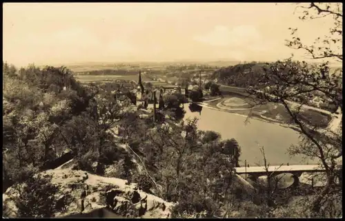 Ansichtskarte Tragnitz-Leisnig Panorama-Ansicht zur DDR-Zeit 1965